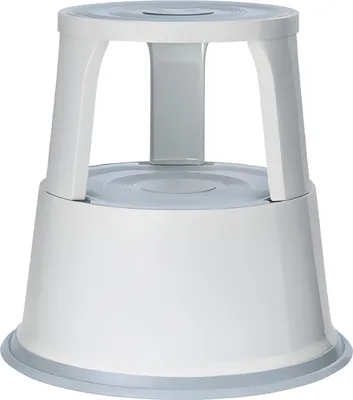 Immagine prodotto di Werner Dorsch WEDO Kickstool - Scala pieghevole - Metallo verniciato a polvere - Grigio chiaro, RAL 7035 (212 137)