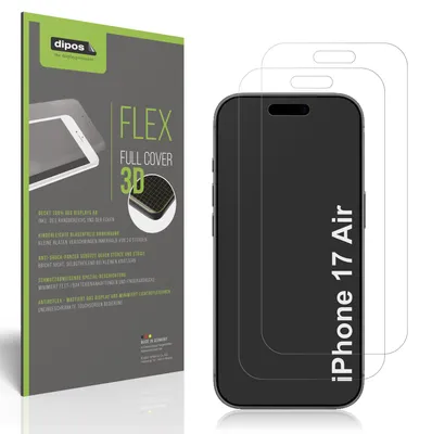 Produktbild von 2x Full Cover Schutzfolie matt für Apple iPhone 17 Air Panzerfolie Anti-Shock