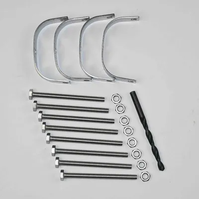 Produktbild von Montageset Bambusgitter Edelstahl