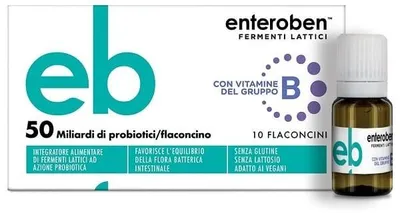 Immagine prodotto di Enteroben 50Mld 10 Flaconcini Da 10 Ml