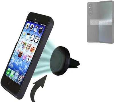 Produktbild von K-S-Trade Kompatibel mit Sony Xperia 1 V Auto Handy Halterung KFZ Halter Lüftungsgitterhalterung Air Vent mount Smartphone Halter