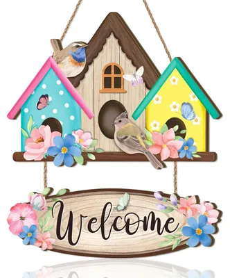 Image de Bienvenue. Décoration murale en bois