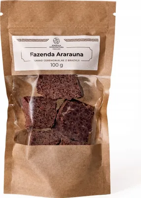 Produktbild von Zeremonieller Kakao 100g Fazenda Araruna - Echter Zeremonienkakao 100% - Kakao aus Brasilien - Schokolade ohne Zucker - Rohkakao Zeremonie