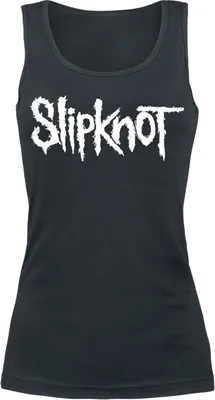 Produktbild von Slipknot Top Damen White Logo schwarz Band-Merch, Bands, Horror 100% Baumwolle M