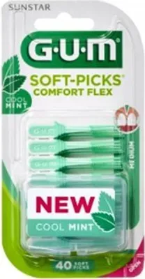 Image de Sunstar brosses interdentaires menthe GUM Soft-picks M 40 sztuk