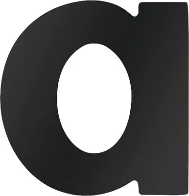 Produktbild von Hausnummer Meister a 58 mm schwarz