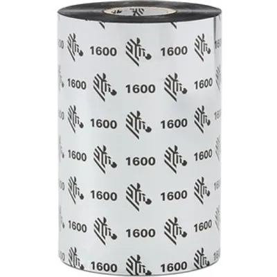 Produktbild von Zebra 1600 Wax, 450 m, 11 cm, 18 Stück(e), Schwarz, Wachs, 2,5 cm