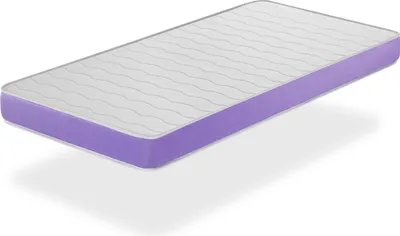 A mattress floating on a white background.