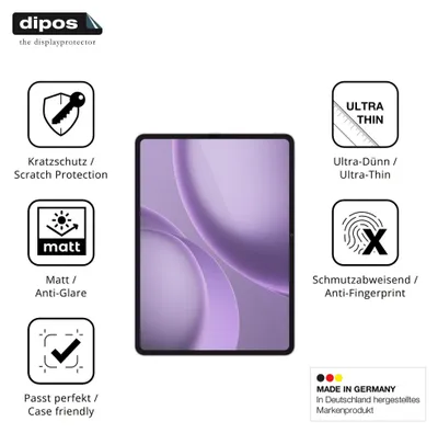 Produktbild von 2x Schutzfolie für Oppo Pad 5 Pro matt Displayschutzfolie Folie Display Schutz dipos