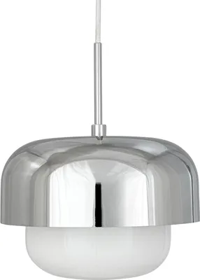 Image de Suspension LED, lampe suspendue, plafonnier, suspension, suspension pour table à manger, suspension pour salon, design scandinave, Haipot chrome