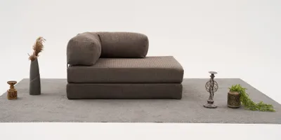 Immagine prodotto di Hanah Home, Comfort - Grey v2, divano a 2 posti, grigio, 100% CHENILLE, 140 x 95 x 75 cm