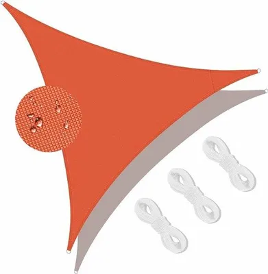Produktbild von Famanu Sonnensegel Wasserabweisend - Orange 3x3x3m