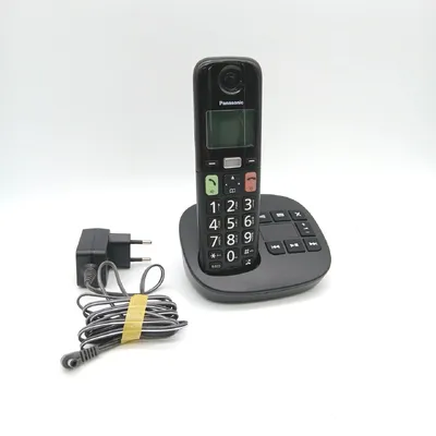 Produktbild von Panasonic KX-TGU130EXB, Analoges/DECT-Telefon, Kabelloses Mobilteil, Schwarz