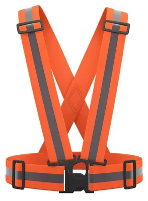 Obrázok produktu pre Reflexná vesta, vhodná na beh, cyklistiku, motocykle, jogging, oranžová farba, nastaviteľná, unisex