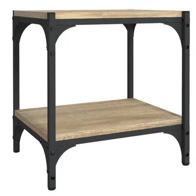 Obrázok produktu pre vidaXL TV skrinka Sonoma dub 40x33x41 cm z dreva a ocele