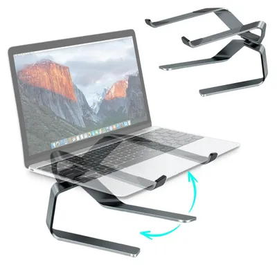 Image de Support réglable pour ordinateur portable, en aluminium
