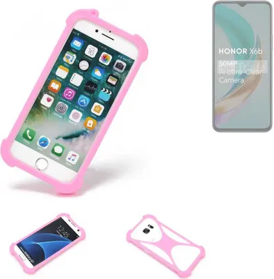 Produktbild von K-S-Trade Handy Hülle kompatibel mit Honor X6b Schutz Hülle Bumper Silikon Schutz Hülle Cover Case Silikoncase Silikonbumper TPU Softcase
