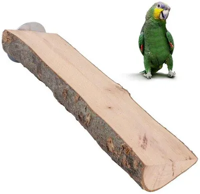Obrázek produktu pro Hřiště pro ptáky do klece s dřevěnou houpačkou – 7-8/18 cm – dřevo – pro domácí zvířata – hračky pro ptáky – hřiště pro ptáky