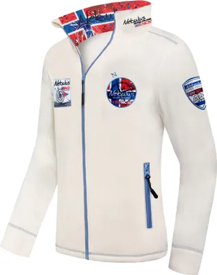 Zdjęcie produktu dla Kurtka polarowa Nebulus HENSON męska, ciepła kurtka polarowa, z długim zamkiem błyskawicznym, Q2109 - Mężczyźni, biały, XXL