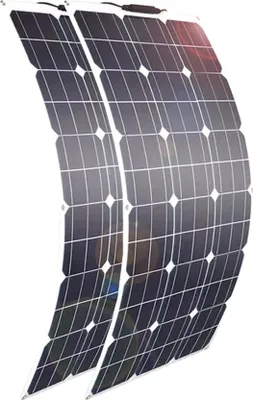 Obrázek produktu pro Flexibilní solární panel, vysoká účinnost, vodotěsná propojovací krabice, 200W 2 kusy 100W sada
