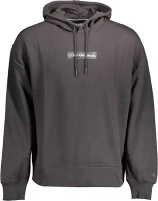 Produktbild von Stylisches Herren-Sweatshirt in Schwarz mit Kapuze und Kontrastdetails