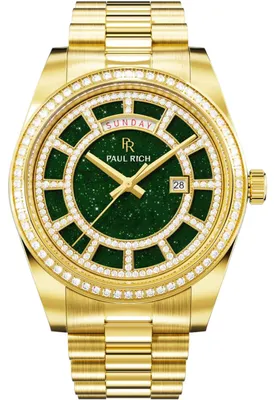 Immagine prodotto di Paul Rich PR-47460 Orologio Crown Legacy in oro con quadrante verde avventurina