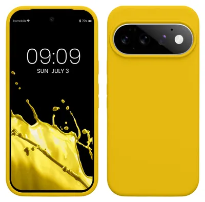Produktbild von kwmobile Handyhülle für Google Pixel 11 / Pixel 11 Pro Hülle - Case Silikon - Kabelloses Laden - Schutzhülle Cover in Strahlend Gelb
