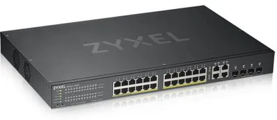 Obrázok produktu pre Zyxel GS1920-24HPV2, Riadený, Gigabit Ethernet (10/100/1000), Podpora napájania cez Ethernet (PoE), Inštalácia do Racku