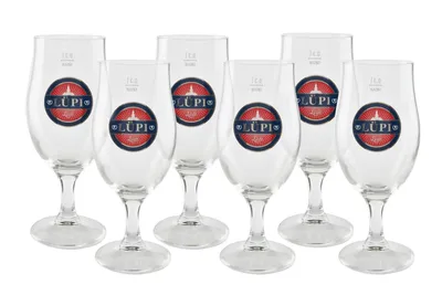 Produktbild von 6x Lüneburger Pilsener, Lüpi Bierglas 0,3L Pokal geeicht | Biergläser für die Hausbar und Gastronomie