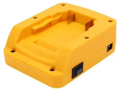 Produktbild von Kabelloser Ladegerät-Adapter, kompatibel mit Akkus der Modelle DCB180, DCB200, DCB201, DCB203, 15W Schnellladekonverter mit Typ-C USB- und DC-Ausgang