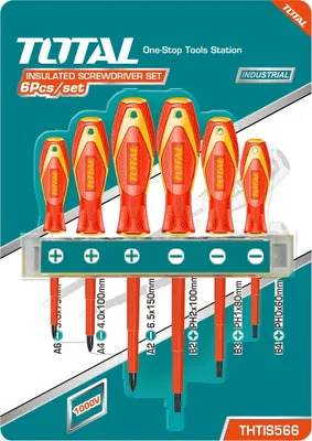 Produktbild von 6-teiliges isoliertes Schraubendreher-Set/ INDUSTRIAL (THTIS566)
