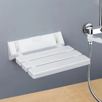 Produktbild von Klappbarer Duschsitz Duschklappsitz für die Badewanne Duschhocker Wandmontage Klappsitz Duschsitz Duschhilfe Duschstuhl Dusch Klapp Sitz