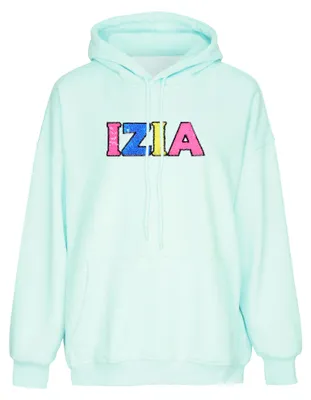 Produktbild von Damen Kapuzenpullover aus Strick in Blau, Größe L