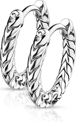 Produktbild von Creolen Edelstahl Damen Kreolen Ohrstecker Ohrringe Autiga® silber