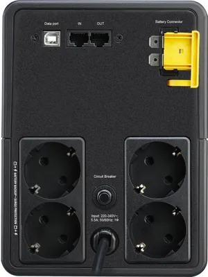 Zdjęcie produktu dla APC BX1200MI-GR, Technologia line-interactive, 1,2 kVA, 650 W, Sinus, 140 V, 300 V