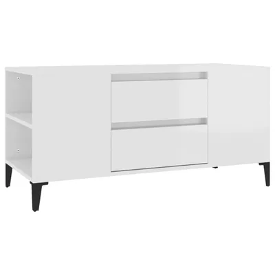 Produktbild von vidaXL TV-Schrank Hochglanz-Weiß 102x44,5x50 cm Holzwerkstoff
