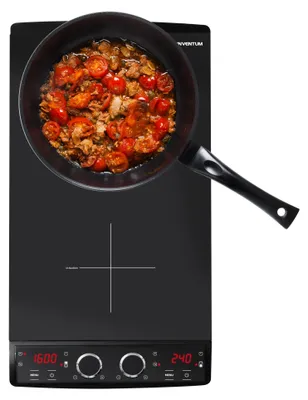 Obrázok produktu pre Inventum VKI3010ZWA, Čierna, Na pracovnú dosku, Indukčná varná doska so zónami, Sklokeramická, 2 zone(s), 2 zone(s)