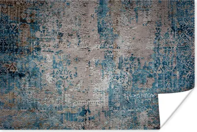 Produktbild von MuchoWow® Poster Teppiche Wohnzimmer - Teppiche - Muster 60x40 cm - Schlafzimmerdekoration