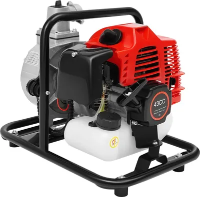 Obrázok produktu pre Benzínové čerpadlo na vodu – čerpadlo pre dvojtaktné motory – 1,25 kW – výška zdvihu 30 m – prietok 135 l/min – na zavlažovanie záhrady a odvodňovanie