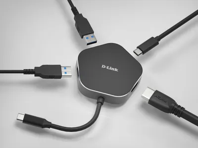 Zdjęcie produktu dla D-Link DUB-M420, Przewodowa, Thunderbolt 3, 60 W, Aluminium, Czarny, 5 Gbit/s, 4096 x 2160 px