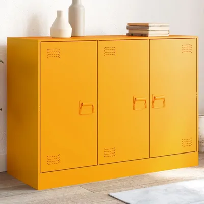 Produktbild von Design Sideboard Senfgelb 99x39x73 cm Stahl, Kommoden 2024 Neu