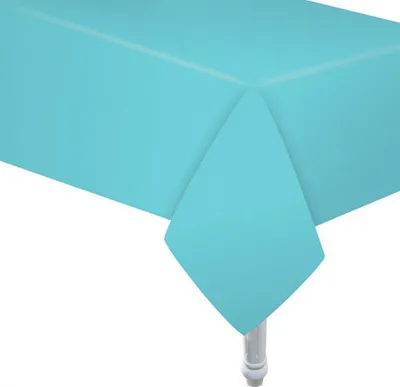 Produktbild von Papiertischdecke, hellblau (101C), 132x183 cm, 1 Stk.