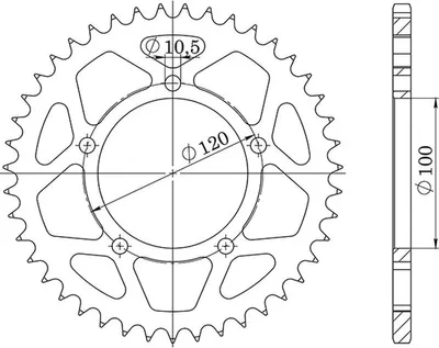 Immagine prodotto di In Acciaio Passo 525 - Z 40 Denti (Dis.35800)