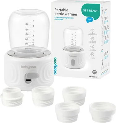 Produktbild von BABYONO | Tragbarer Flaschenwärmer - kabellos - 9000 mAh - für unterwegs - schnell und praktisch
