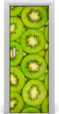 Produktbild von Tulup Türaufkleber 75x205 cm Dekorative Aufkleber Selbstklebend Wasserdichte Tapete Abnehmbar Schlafzimmer Wohnzimmer Wohnkultur - Kiwi