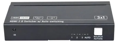 Obrázok produktu pre Vivolink VLSW131, HDMI, Čierna, 60 fps, 3840 x 2160 px, 4K Ultra HD, 105 mm