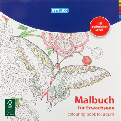 Produktbild von Stylex 77170 Malbuch für Erwachsene 24 Seiten und Motive