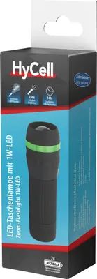 Produktbild von HYCELL LED-Taschenlampe Zoom, Kunststoff, 1W, 55 lm, batteriebetrieben