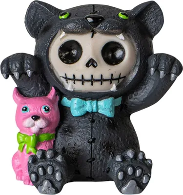 Produktbild von Kleine Furrybones Figur Basheera - die Geschenkidee für Gothic Fans