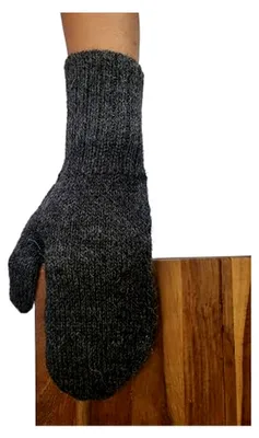 Produktbild von Alpaka Handschuhe Pugnoguanti Fäustlinge Damen Herren aus 100% Alpakawolle